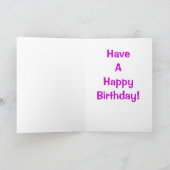 Geburtstagskarte Karte (Innenseite)