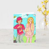 Geburtstagskarte Karte (Gelbe Blume)