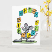 Geburtstagskarte Karte (Gelbe Blume)