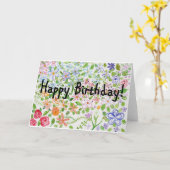 Geburtstagskarte Karte (Gelbe Blume)