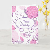 Geburtstagskarte Karte (Gelbe Blume)