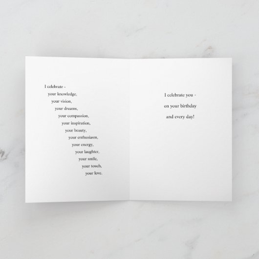 Geburtstagskarte Karte (Innenseite)