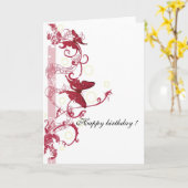 Geburtstagskarte Karte (Gelbe Blume)