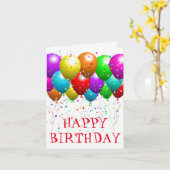 Geburtstagskarte Karte (Gelbe Blume)