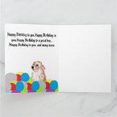 Geburtstagskarte: Labrador Retriever Karte (Innenseite)