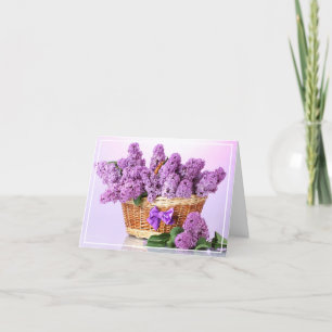 Geburtstagskarte - Lilacs Karte
