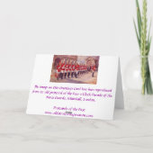 Geburtstagskarte - London, Whitehall Karte (Rückseite)