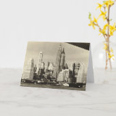 Geburtstagskarte, Lower Manhattan Skyline Karte (Gelbe Blume)