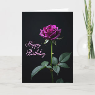 Geburtstagskarte Magenta Bloom Karte