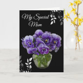 Geburtstagskarte - Meine besondere Mama Karte (Gelbe Blume)