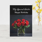 Geburtstagskarte - Meine besondere Schwester-Karte Karte (Gelbe Blume)