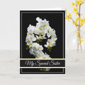 Geburtstagskarte - Meine SonderSchwester Karte (Gelbe Blume)