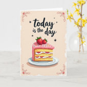 Geburtstagskarte mit Beeren Karte (Gelbe Blume)