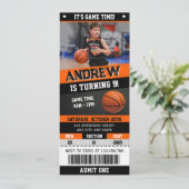 Geburtstagskarte mit Bild Einladung (Stehend Vorderseite)