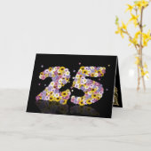 Geburtstagskarte mit Blumenbriefen Karte (Gelbe Blume)