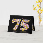 Geburtstagskarte mit Blumenbriefen Karte (Gelbe Blume)