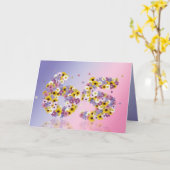 Geburtstagskarte mit Blumenbriefen Karte (Gelbe Blume)