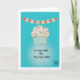 Geburtstagskarte mit Cupcake Karte