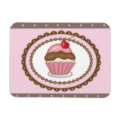 Geburtstagskarte mit cupcake magnet (Horizontal)