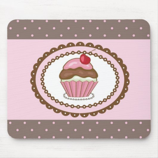 Geburtstagskarte mit Cupcake Mousepad (Vorne)