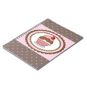 Geburtstagskarte mit Cupcake Notizblock (Linke Seite)