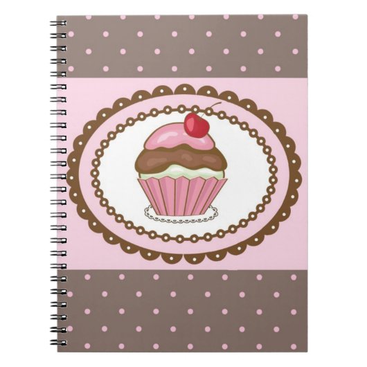 Geburtstagskarte mit Cupcake Notizblock (Vorderseite)