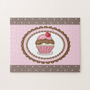 Geburtstagskarte mit Cupcake Puzzle