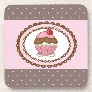 Geburtstagskarte mit Cupcake Untersetzer