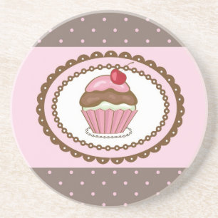 Geburtstagskarte mit Cupcake Untersetzer