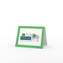 Geburtstagskarte mit Dankeschön für helle Zoo-Dsch