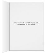 Geburtstagskarte mit Designervögeln in Grün (Innen (Rechts))