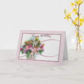 Geburtstagskarte mit floraler Bouquet Karte (Gelbe Blume)