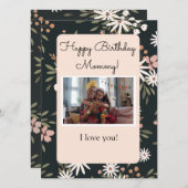 Geburtstagskarte mit Foto (Vorne/Hinten)