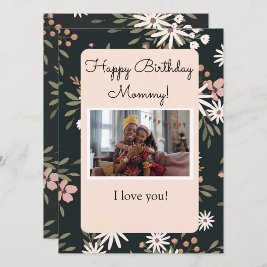 Geburtstagskarte mit Foto (Vorne/Hinten)