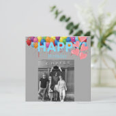 Geburtstagskarte mit Foto Karte (Stehend Vorderseite)