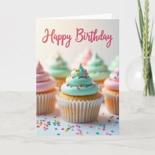 Geburtstagskarte mit Frosted Sweets Karte (Vorderseite)