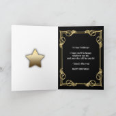 Geburtstagskarte mit Gold und Blasen Karte (Innenseite)