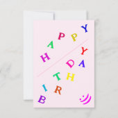 Geburtstagskarte mit Happy Woman - Funny (Rückseite)