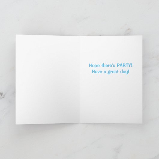 Geburtstagskarte mit Hasen Karte (Innenseite)