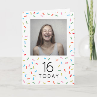 Geburtstagskarte mit individuellem Foto und Text f Karte