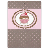 Geburtstagskarte mit kleinem Kuchen Klemmbrett (Rückseite)