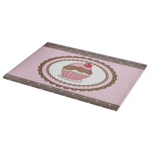 Geburtstagskarte mit kleinem Kuchen Schneidebrett