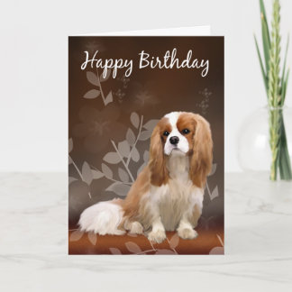 Geburtstagskarte mit König Charles Spaniel Karte