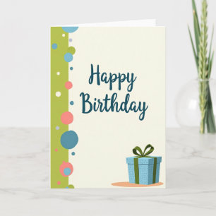 Geburtstagskarte mit Kreisen Karte