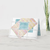 Geburtstagskarte mit Liebe Karte (Rückseite)