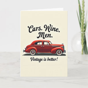 Geburtstagskarte mit Oldtimer Karte
