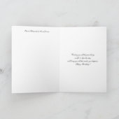 Geburtstagskarte mit Pansy Blume Karte (Innenseite)