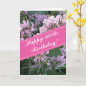 Geburtstagskarte mit rosa Blume Karte (Gelbe Blume)