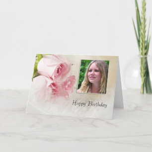 Geburtstagskarte mit Rose Karte