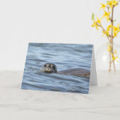 Geburtstagskarte mit Siegel-Jungtier Karte (Gelbe Blume)